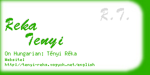 reka tenyi business card